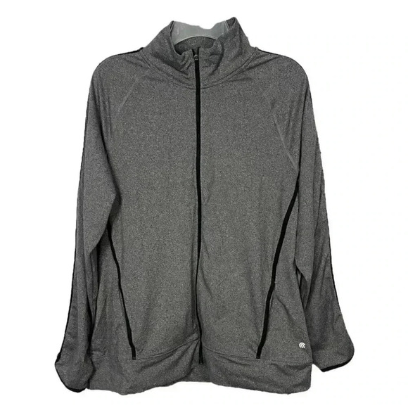 Champion C9 Heather Gray Performance Track Jacket - Picture 1 of 7